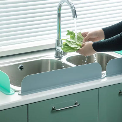Premium Eco-Friendly Silicone Sink Water Splash Guard Hot Selling for Kitchen and Bathroom High Quality Utensil Plate Set