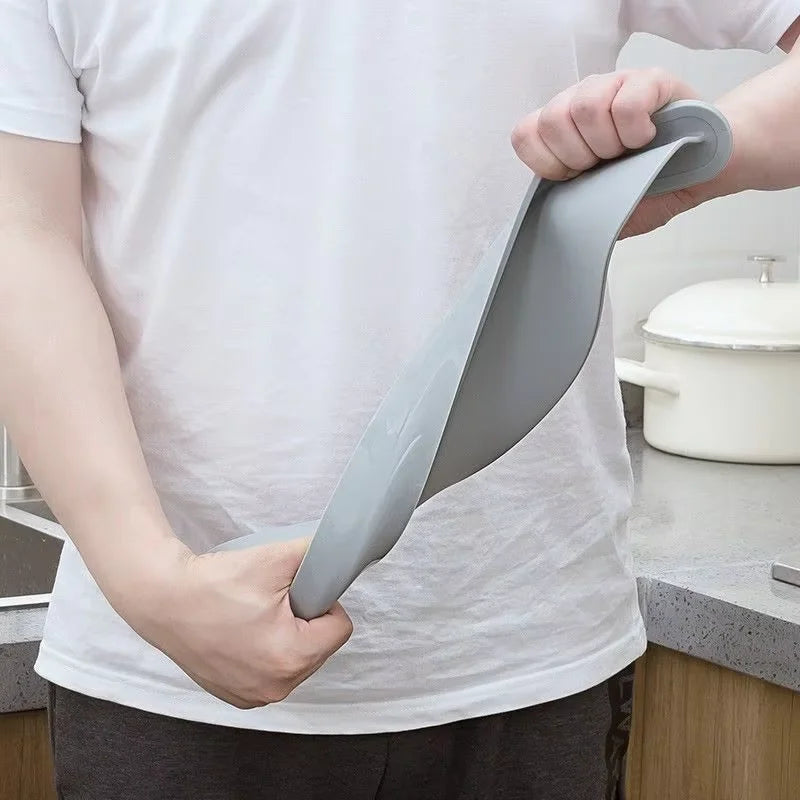 Premium Eco-Friendly Silicone Sink Water Splash Guard Hot Selling for Kitchen and Bathroom High Quality Utensil Plate Set